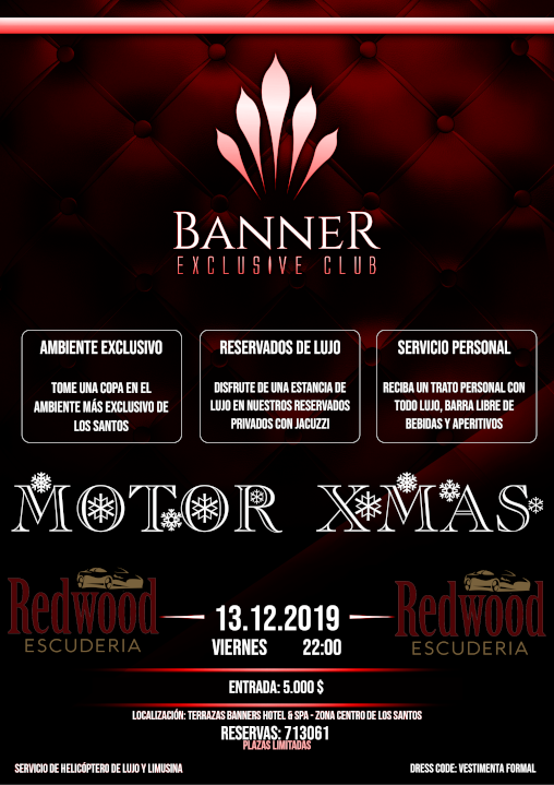 BANNER EXCLUSIVE CLUB - MOTOR XMAS