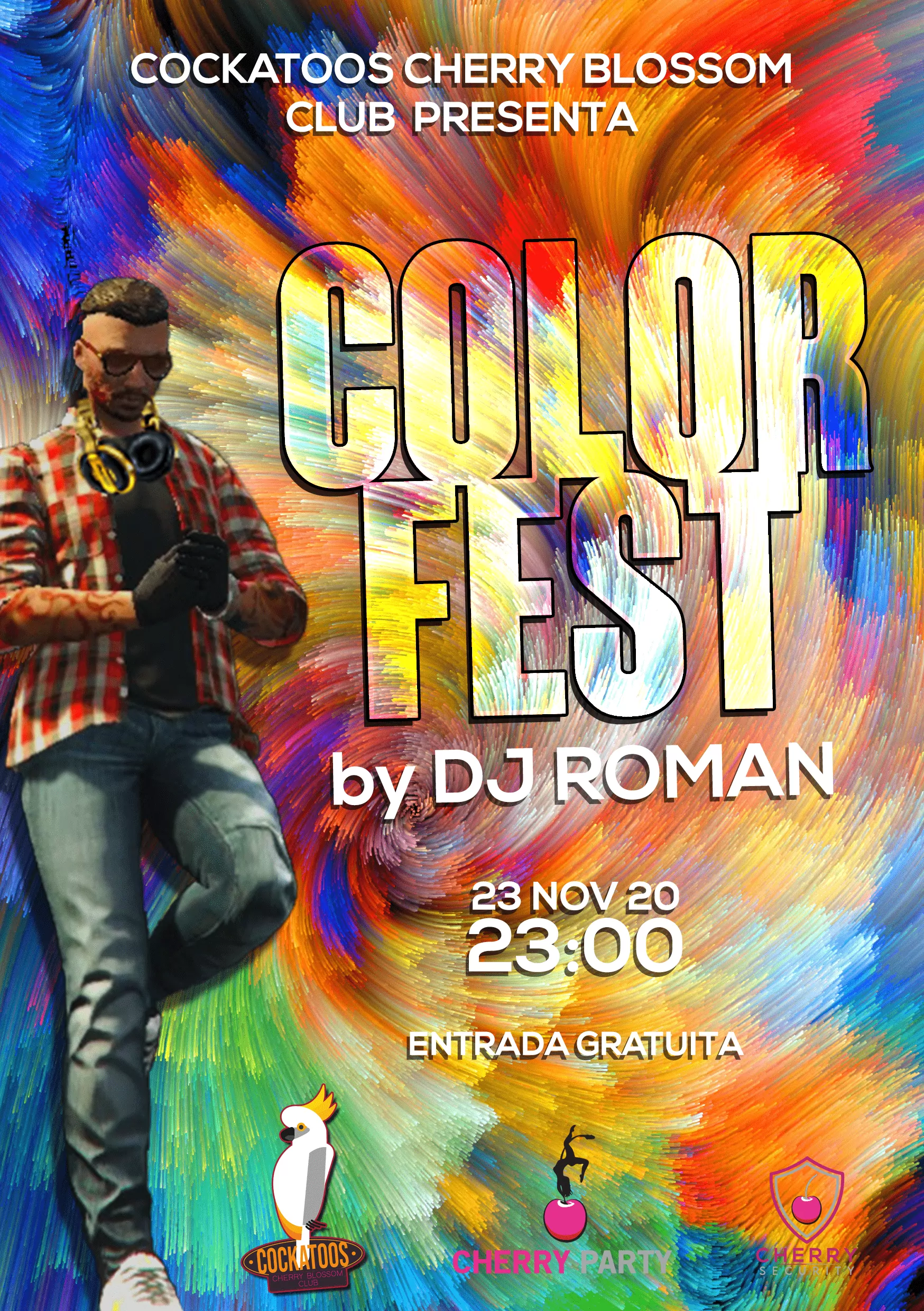Color Party con DJ ROMAN en Cockatoos