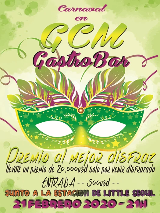 Carnaval en GCM GastroBar